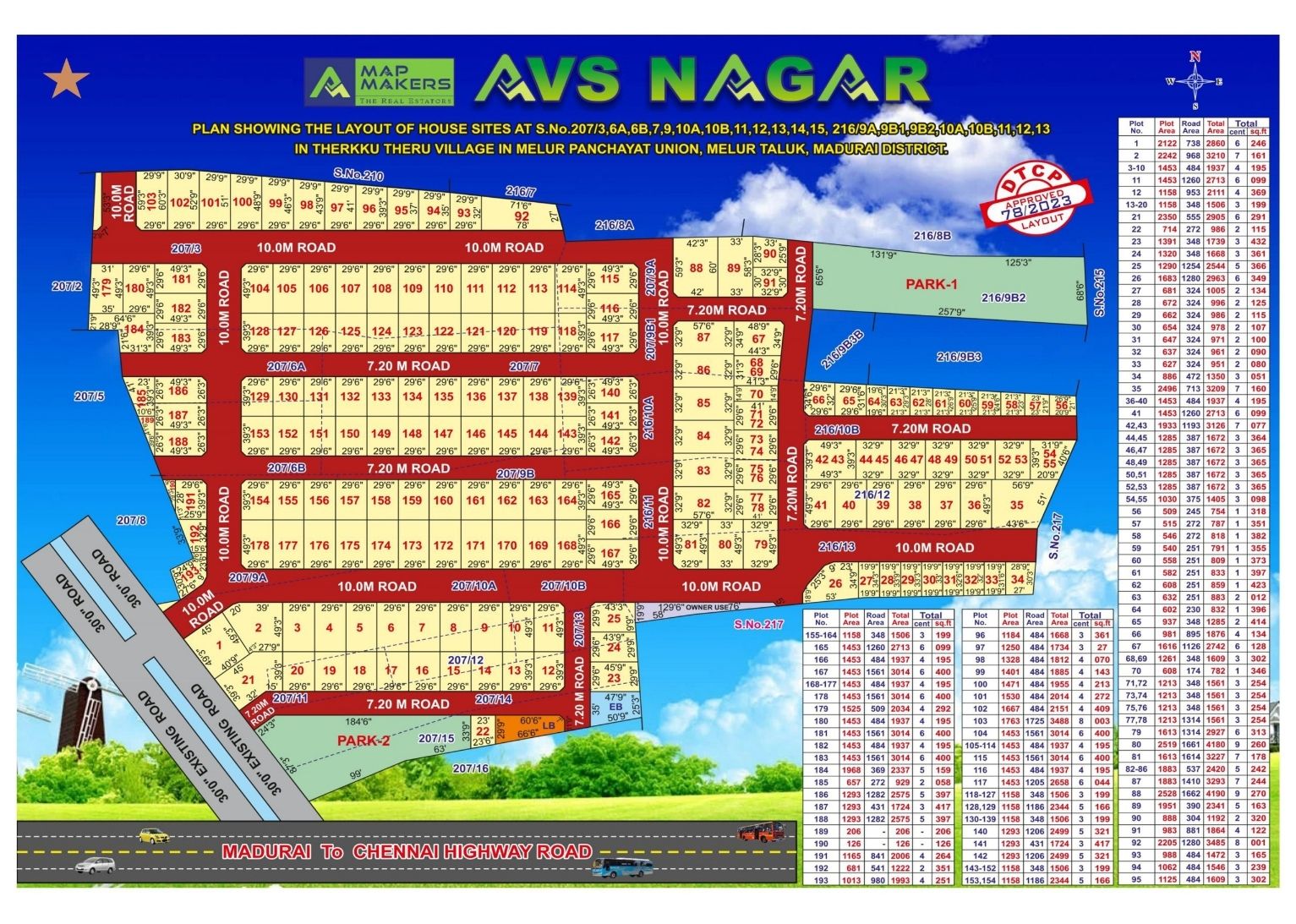AVS Nagar Plot Layout